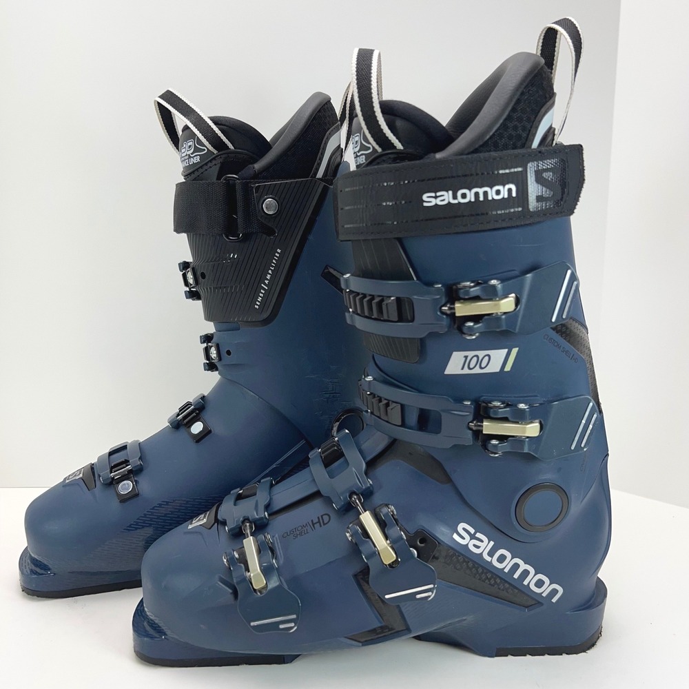 SALOMON S/PRO MV 100 Ski Boots Mens 26/8 Blue Gripwalk All Mountain Coreframe360